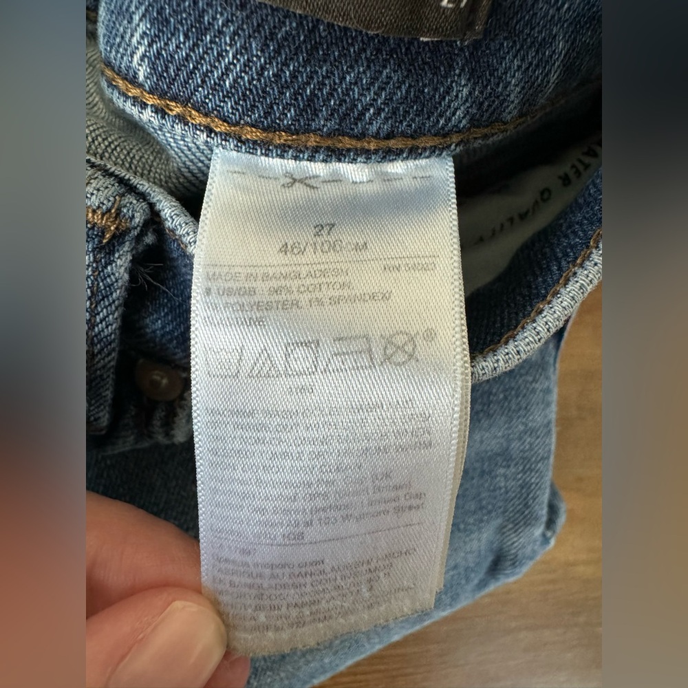 Banana Republic High-Rise Straight Jeans - Dark Blue Wash - Picture 7 of 7